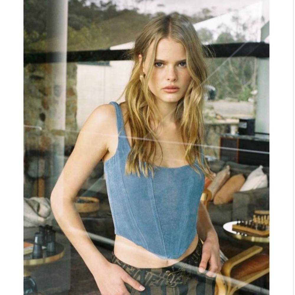 With Jean Cindy Corset Blue